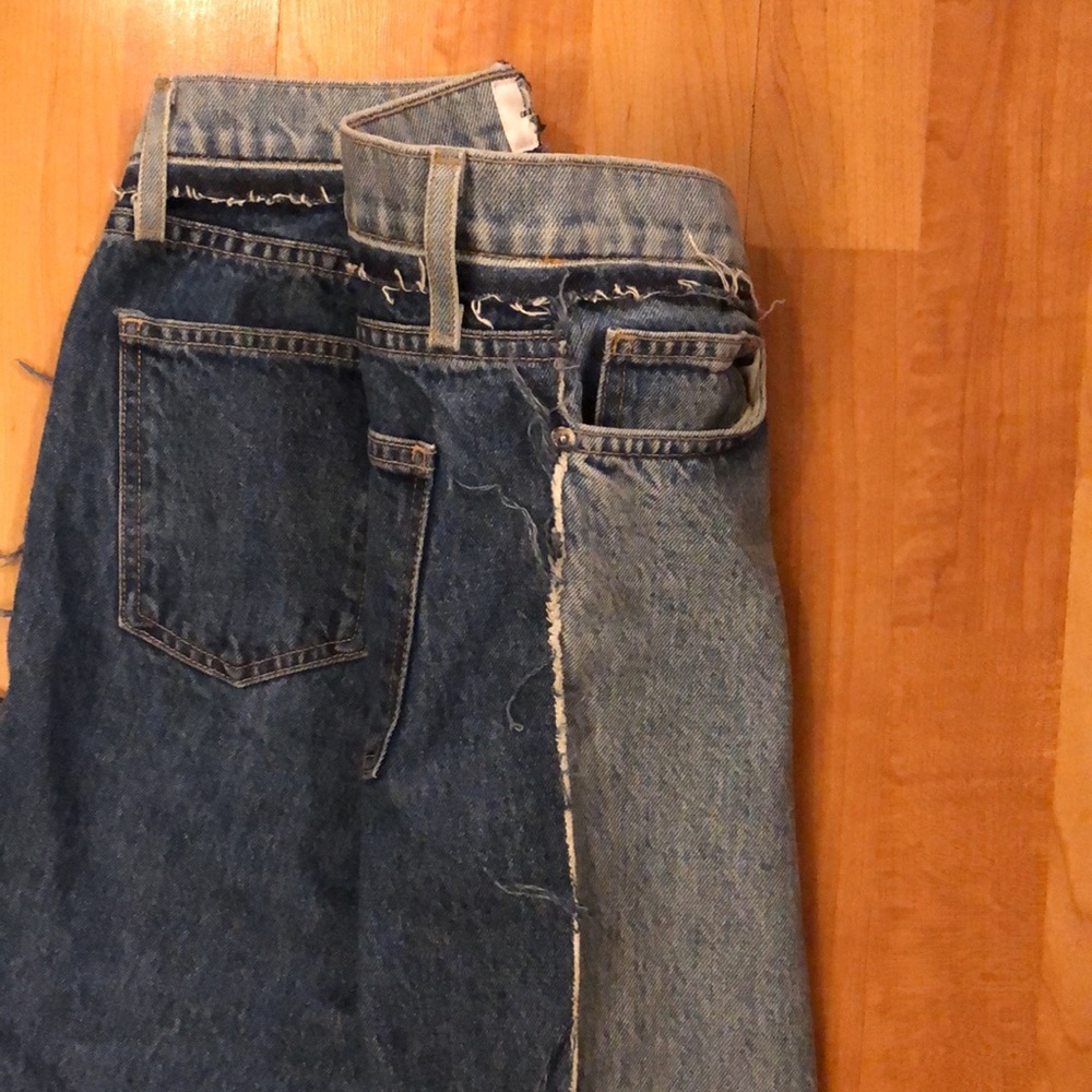 Current/Elliot two toned cropped jeans